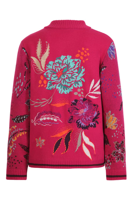 Jacquard Jacket, Ornament Flower - Image 2