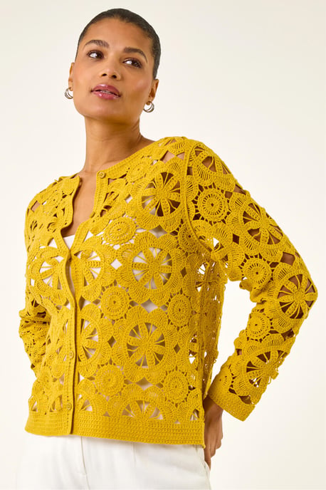 Crochet Knit Cardigan - Image 4