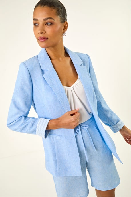 Textured Light Weight Blazer - Image 1