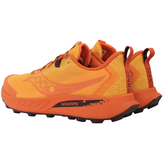 Saucony Peregrine 15 Mens Orange Running Shoes - Image 3