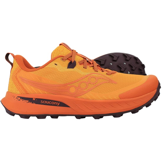 Saucony Peregrine 15 Mens Orange Running Shoes - Image 4