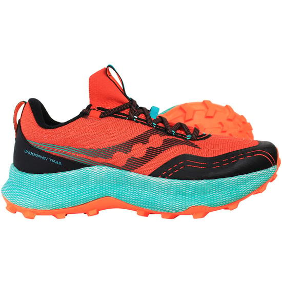 Saucony Endorphin Trail Mens Red Running Shoes - Image 4