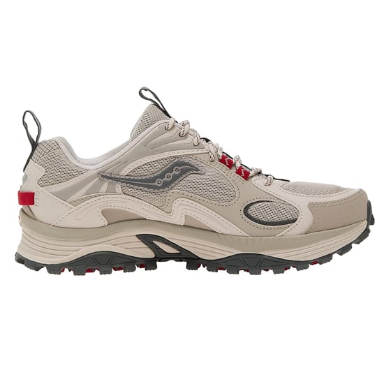 Saucony Grid Aura X Mens Beige Trainers - Image 1