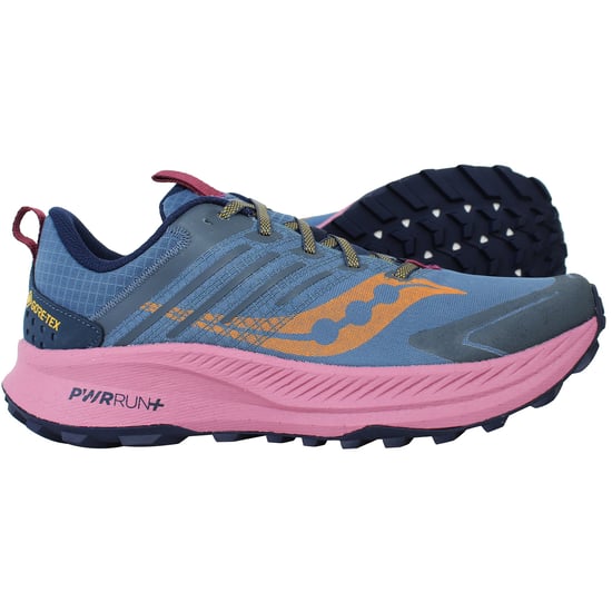Saucony Ride Trial 2 Gore-Tex Womens Navy Running Shoes - Image 4