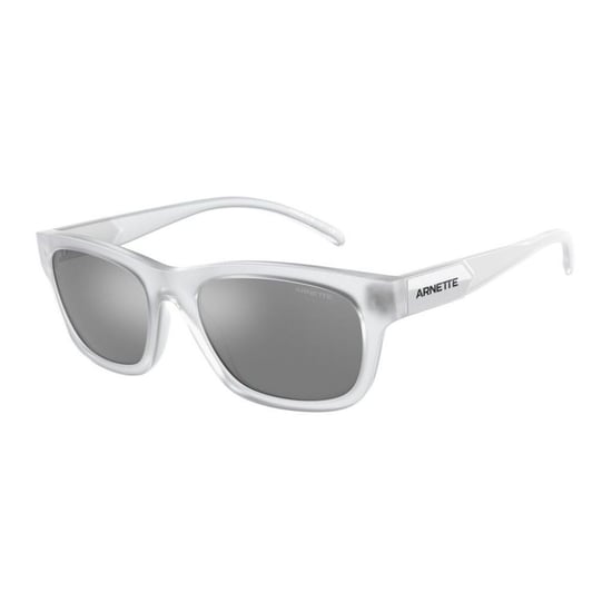 An4284 Frosted Crystal Silver Mirror Sunglasses - Image 1