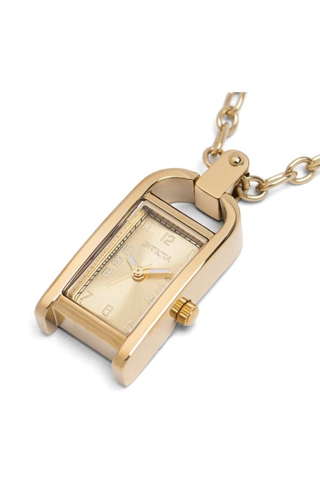 Invicta Mini - Necklace 49935 Dames Horloge - Quartz Uurwerk - Roestvrij Staal met gouden Wijzerplaat - 17mm - Image 1