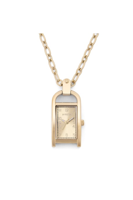 Invicta Mini - Necklace 49935 Dames Horloge - Quartz Uurwerk - Roestvrij Staal met gouden Wijzerplaat - 17mm - Image 3