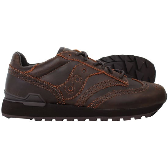Saucony Shadow Original Wingtip Mens Brown Trainers - Image 4