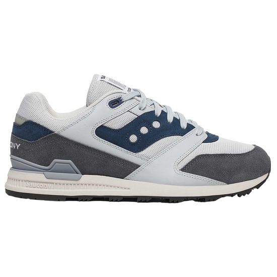 Saucony Courageous Mens Grey/Navy Trainers - Image 1