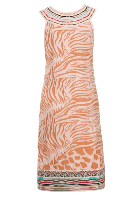 Jacquard Dress, Animal Pattern - Image 2