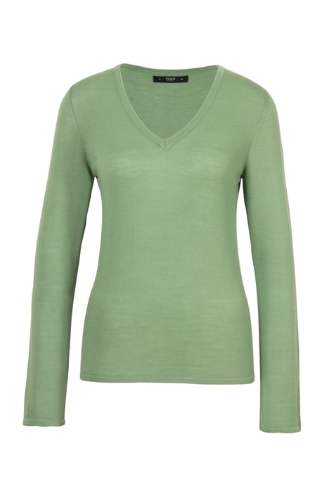 Solid Pullover, V-Neck - Image 1