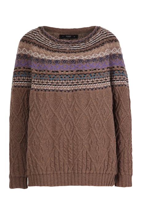 Jacquard Pullover, Structure Pattern - Image 1
