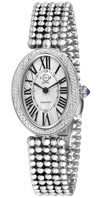 GV2 Piazza 14810B Navona Women's Silver White Dial 316L Stainless Steel Watch - Image 1