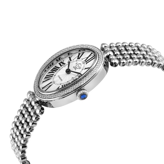 GV2 Piazza 14810B Navona Women's Silver White Dial 316L Stainless Steel Watch - Image 3