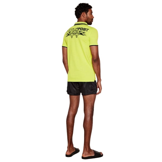 Plein Sport Poloshirt Met Groot Logo Op De Achterkant, Limoengroen - Image 2