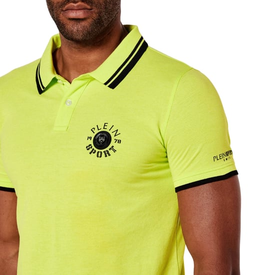 Plein Sport Poloshirt Met Groot Logo Op De Achterkant, Limoengroen - Image 3