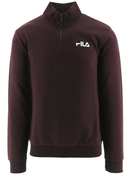 Mens Tawny Port Adam Quarter Zip Sweatshirt - Image 1