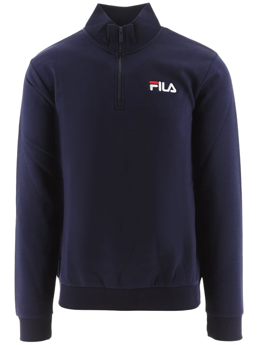 Mens Navy Adam Quarter Zip Sweatshirt - Image 1