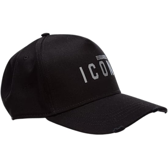 Dsquared2 Icon Logo Grijs Logo Zwarte Hoed - Image 3