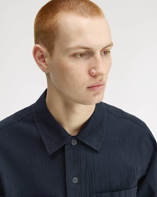 Overshirt in Dark Blue - Image 2