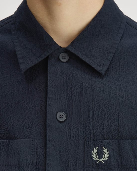 Overshirt in Dark Blue - Image 4