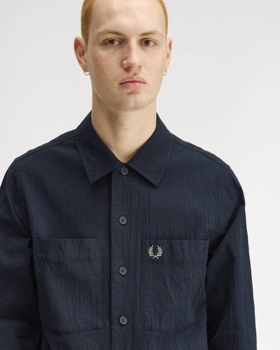 Overshirt in Dark Blue - Image 5