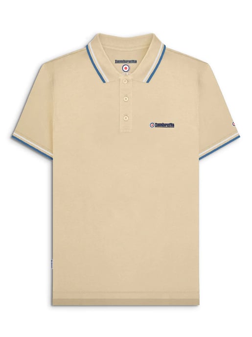Mens Wood Ash Twin Tipped Polo Shirt - Image 2