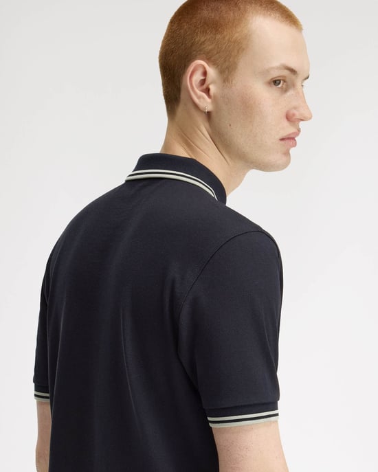 Signature Polo Shirt in Dark Blue - Image 2