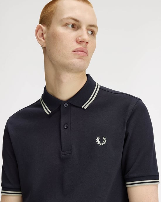 Signature Polo Shirt in Dark Blue - Image 3