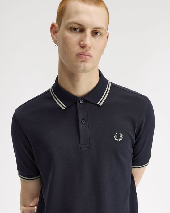 Signature Polo Shirt in Dark Blue - Image 4