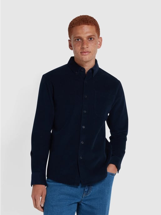 Mens True Navy Spencer LS Button Down Shirt - Image 1