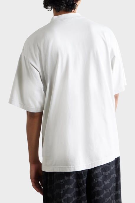 Balenciaga Loop Sports Icon Tee White, Unisex - Image 3