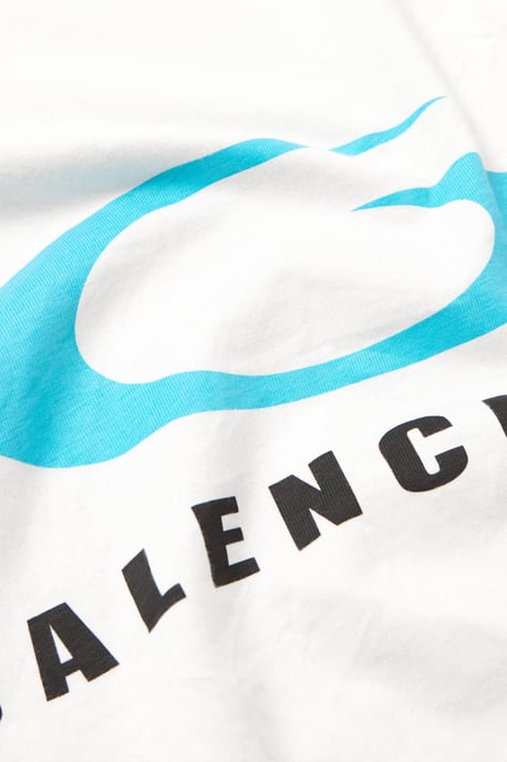 Balenciaga Loop Sports Icon Tee White, Unisex - Image 4