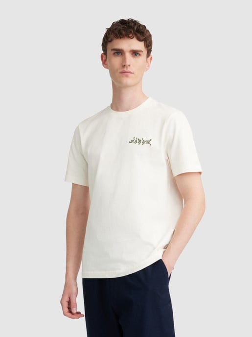 Mens Ecru Amesbury Graphic T-Shirt - Image 1