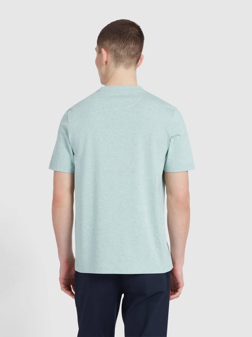 Mens Grove Green Marl Danny Regular Fit T-Shirt - Image 4