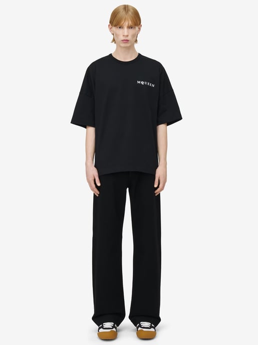 Vertical Back Logo T-Shirt in Black - Image 2