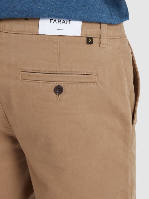 Mens Beige Hawk Twill Short - Image 4