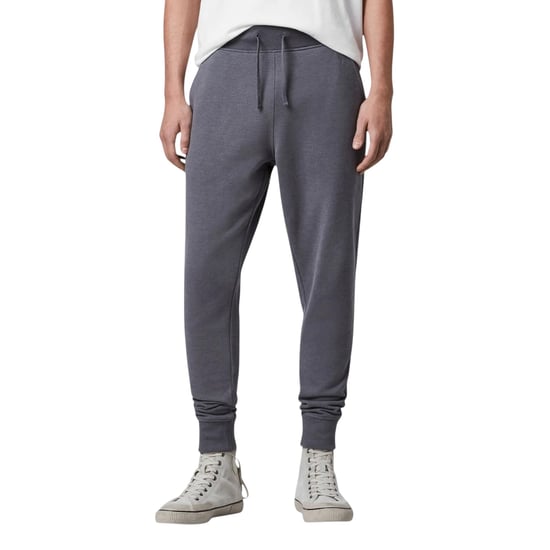 All Saints Raven Mens Slim Fit Sweatpants Fleece Bottoms Casual Cuffed Cotton - Image 1