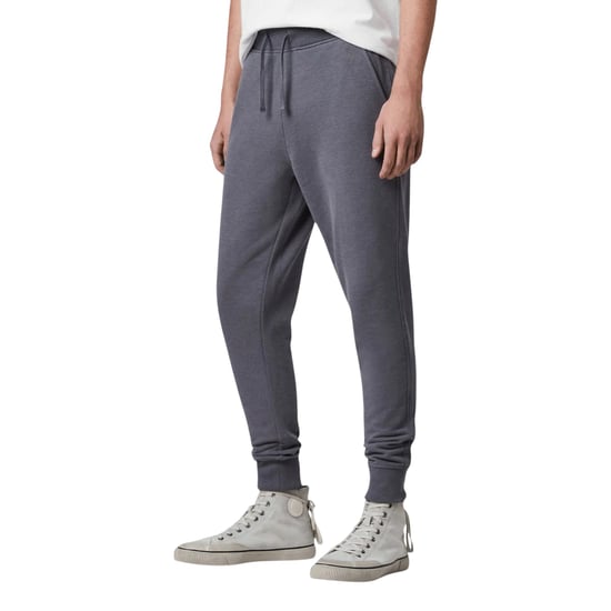 All Saints Raven Mens Slim Fit Sweatpants Fleece Bottoms Casual Cuffed Cotton - Image 3