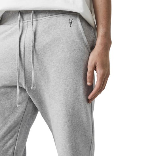 All Saints Raven Mens Slim Fit Sweatpants Fleece Bottoms Casual Cuffed Cotton - Image 4