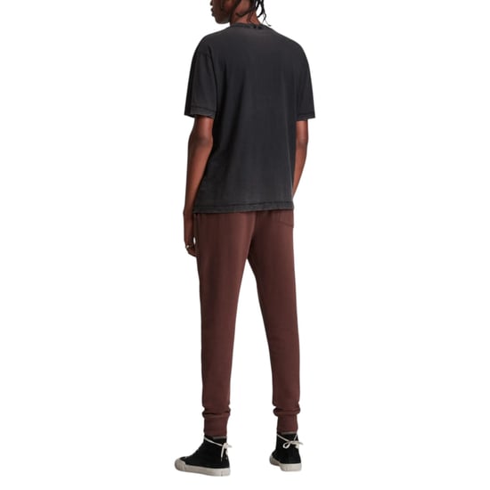 All Saints Raven Mens Slim Fit Sweatpants Fleece Bottoms Casual Cuffed Cotton - Image 4