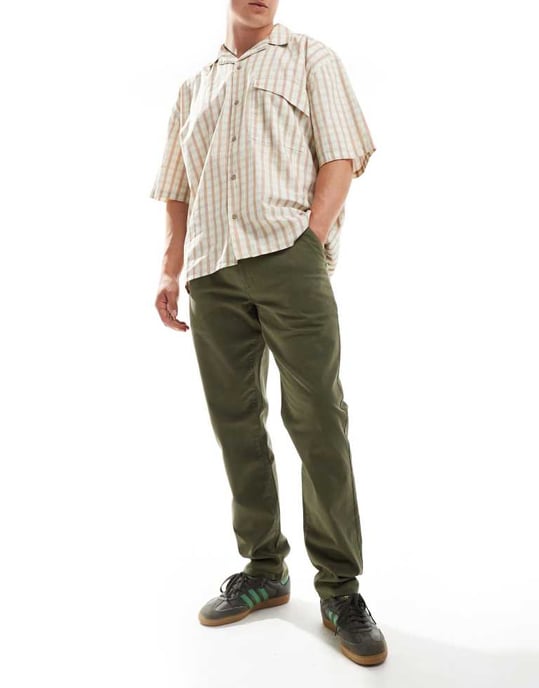 Farah Norwood regular fit chinos i khaki - Image 2