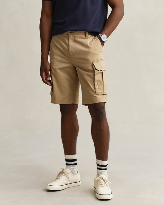 248 Regular Fit Cargo Shorts in Sage Green - Image 1