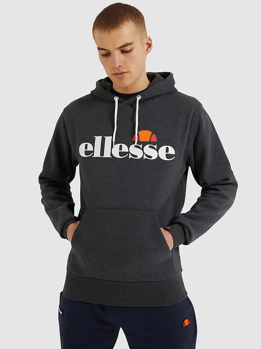 Mens Dark Grey Marl Monesiglio Hoodie - Image 1