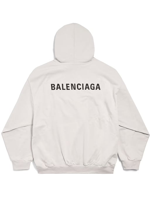New Balenciaga Back Hoodie in White - Image 2