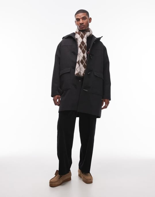 Topman vida benbyxor i svart - Image 2