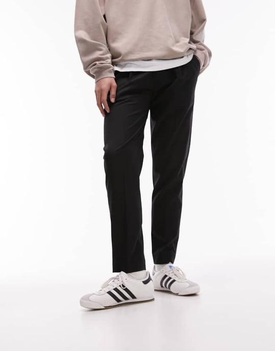 Topman taper trouser in black - Image 1