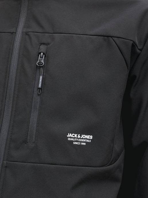 Jack & Jones Jas zomer Theo Softshell Jacket Zwart - Image 4