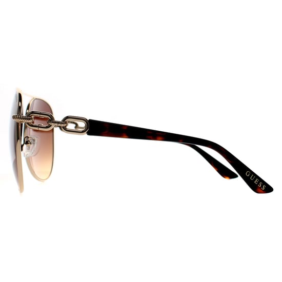 Guess Aviator Womens Shiny Pale Gold Brown Gradient GU00158 - Image 3