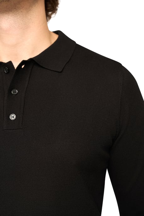 Solution Trui Ralf Polo Stickad Svart - Image 4